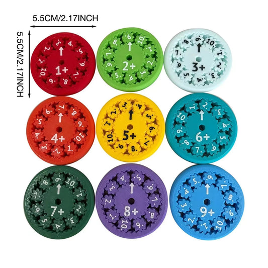 Kvari™ 9Pcs Math Fidget Spinners Toy 